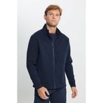 ALTINYILDIZ CLASSICS Erkek Antrasit-Melanj Standart Fit Dik Yaka Cepli Fermuarlı Sweatshirt Polar
