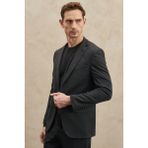 ALTINYILDIZ CLASSICS Erkek Antrasit Slim Fit Dar Kesim Mono Yaka Diyagonal Desenli Takım Elbise - 46 - 6 Drop