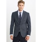 Altınyıldız Classics Erkek Antrasit Slim Fit Dar Kesim Mono Yaka Kapak Cepli Yelekli Takım Elbise - 52 - 6 Drop