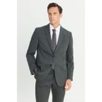 Altınyıldız Classics Erkek Antrasit Slim Fit Dar Kesim Mono Yaka Takım Elbise - 48 - 6 Drop