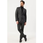 ALTINYILDIZ CLASSICS Erkek Antrasit Slim Fit Dar Kesim Mono Yaka Takım Elbise
