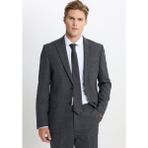 Altınyıldız Classics Erkek Antrasit Taşınabilir Torbalı Slim Fit Mono Yaka Desenli Takım Elbise - 6 Drop - 50