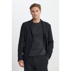 Altınyıldız Classics Erkek Antrasit Yünlü Slim Fit Dar Kesim Mono Yaka Beli Bağlamalı Diagonal Desenli Takım Elbise - 6 Drop - 50