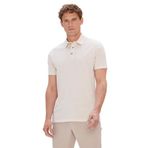 ALTINYILDIZ CLASSICS Erkek Bej Melanj Slim Fit Dar Kesim Polo Yaka Pamuklu Tişört, BEJ MELANJ, M