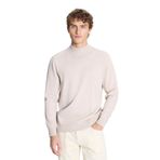 ALTINYILDIZ CLASSICS Erkek Bej Melanj Standart Fit Normal Kesim Yarım Balıkçı Yaka Triko Kazak,2XL