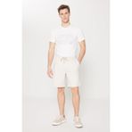 ALTINYILDIZ CLASSICS Erkek Bej Pamuklu Slim Fit Dar Kesim Yan Cepli Esnek Örme Şort