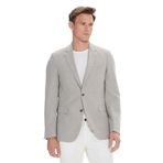 ALTINYILDIZ CLASSICS, Erkek Bej-siyah Regular Fit Rahat Kesim Mono Yaka Blazer Ceket, BEJ SIYAH, 60-6 Drop