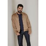 Altınyıldız Classics Erkek Bej Standart Fit Normal Kesim Dik Yaka Süet Ceket Mont - XL