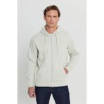 Altınyıldız Classics Erkek Bej Standart Fit Normal Kesim Içi Polarlı 3 Iplik Kapüşonlu Fermuarlı Sweatshirt Ceket