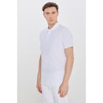 Altınyıldız Classics Erkek Beyaz %100 Pamuk Standart Fit Normal Kesim Polo Yaka Tişört - 2XL