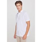 Altınyıldız Classics Erkek Beyaz %100 Pamuk Standart Fit Normal Kesim Polo Yaka Tişört