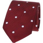 ALTINYILDIZ CLASSICS Erkek Beyaz - Bordo Kravat-Mendil Set