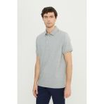 Altınyıldız Classics Erkek Beyaz Pamuklu Comfort Fit Rahat Kesim Polo Yaka Jakarlı Tişört - 2XL