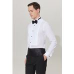 ALTINYILDIZ CLASSICS Erkek Beyaz Ütü Gerektirmeyen Slim Fit Dar Kesim Ata Yaka %100 Pamuk Non-ıron Gömlek