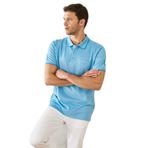 ALTINYILDIZ CLASSICS-Erkek Çekmeyen Pamuklu Kumaş Regular Fit Geniş Kesim Mavi Kıvrılmaz Polo Yaka Cepli Tişört (Mavi/M)