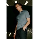 Altınyıldız Classics Erkek Çekmeyen Pamuklu Kumaş Slim Fit Dar Kesim Lacivert Kıvrılmaz Polo Yaka Tişört - XL