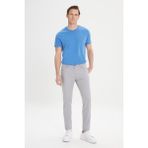 Altınyıldız Classics Erkek Gri 360 Derece Her Yöne Esneyen Slim Fit Dar Kesim Diyagonal Esnek Desenli Pantolon - 48