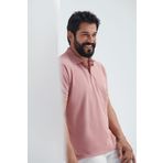 ALTINYILDIZ CLASSICS Erkek Gül Kurusu %100 Pamuk Kıvrılmaz Pike Polo Yaka Slim Fit Dar Kesim Tişört