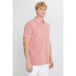 ALTINYILDIZ CLASSICS Erkek Gül Kurusu %100 Pamuk Slim Fit Dar Kesim Polo Yaka Tişört