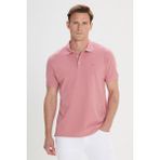 ALTINYILDIZ CLASSICS Erkek Gül Kurusu Slim Fit Dar Kesim Polo Yaka%100 Pamuk Kısa Kollu Tişört