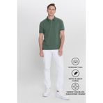 Altınyıldız Classics Erkek Haki %100 Pamuk Kıvrılmaz Pike Polo Yaka Slim Fit Dar Kesim Tişört - XXL