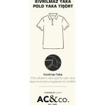 ALTINYILDIZ CLASSICS Erkek Haki %100 Pamuk Kıvrılmaz Polo Yaka Slim Fit Dar Kesim Tişört - XL