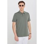 Altınyıldız Classics Erkek Haki %100 Pamuk Standart Fit Normal Kesim Polo Yaka Tişört
