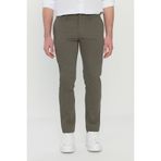 ALTINYILDIZ CLASSICS Erkek Haki Slim Fit Dar Kesim Yan Cepli Desenli Esnek Casual Pantolon