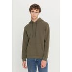 Altınyıldız Classics Erkek Haki Standart Fit Normal Kesim Içi Polarlı 3 Iplik Kapüşonlu Kanguru Cepli Pamuklu Sweatshirt