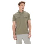 ALTINYILDIZ CLASSICS Erkek Haki%100 Pamuk Slim Fit Dar Kesim Polo Yaka Tişört
