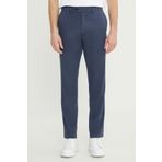 ALTINYILDIZ CLASSICS Erkek İndigo-Gri Pamuklu Slim Fit Dar Kesim Yan Cep Esnek Casual Pantolon