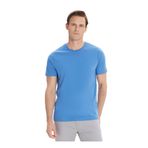 ALTINYILDIZ CLASSICS Erkek İndigo Slim Fit Dar Kesim%100 Pamuk Bisiklet Yaka Tişört, İndigo, S