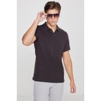 Altınyıldız Classics Erkek Kahverengi %100 Pamuk Slim Fit Dar Kesim Polo Yaka Jakarlı Tişört