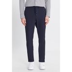 ALTINYILDIZ CLASSICS Erkek Lacivert 360 Her Yöne Esneyen Slim Fit Dar Kesim Beli Bağlamalı Yan Cep Casual Pantolon