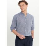 ALTINYILDIZ CLASSICS Erkek Lacivert Comfort Fit Rahat Kesim Hakim Yaka Gömlek