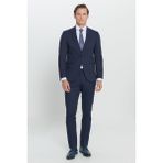 Altınyıldız Classics Erkek Lacivert Ekstra Slim Fit Dar Kesim Kırlangıç Yaka Takım Elbise