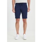 ALTINYILDIZ CLASSICS Erkek Lacivert Pamuklu Slim Fit Dar Kesim Beli Bağlamalı Yan Cepli Çizgili Şort