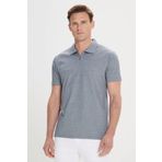 ALTINYILDIZ CLASSICS Erkek Lacivert Pamuklu Slim Fit Dar Kesim Polo Yaka Tişört