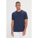 Altınyıldız Classics Erkek Lacivert Slim Fit Dar Kesim Bisiklet Yaka Pamuklu Kısa Kollu Tişört - XL