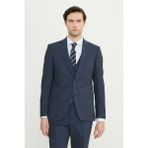 Altınyıldız Classics Erkek Lacivert Slim Fit Dar Kesim Mono Yaka Yelekli Takım Elbise - 46 - 6 Drop
