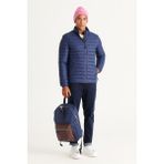 ALTINYILDIZ CLASSICS Erkek Lacivert Standart Fit Normal Kesim Dik Yaka Desenli Mont,2XL