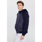 ALTINYILDIZ CLASSICS Erkek Lacivert Standart Fit Normal Kesim Dolgulu Kapüşonlu Yan Cepli Mont