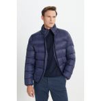 Altınyıldız Classics Erkek Lacivert Standart Fit Soğuk Geçirmez Casual Mont - 2XL