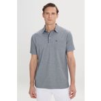 ALTINYILDIZ CLASSICS Erkek Mavi Comfort Fit Rahat Kesim Polo Yaka Pamuklu Kısa Kollu Tişört, Mavi, XL