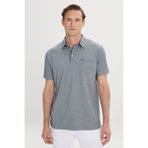 ALTINYILDIZ CLASSICS Erkek Mavi Comfort Fit Rahat Kesim Polo Yaka Pamuklu Kısa Kollu Tişört
