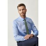 ALTINYILDIZ CLASSICS Erkek Mavi Mavi Ütü Gerektirmeyen Non-ıron Tailored Slim Fit Dar Kesim Gömlek