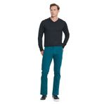 Altınyıldız Classics Erkek Petrol Comfort Fit Rahat Kesim 5 Cep Armürlü Pamuklu Pantolon, 34-30