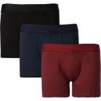 Altınyıldız Classics Erkek Premium Pamuklu Bordo-lacivert 3lü Esnek Boxer Paketi (Damat Bohçası) Çeyiz Seti - Bordo - Turkuaz - 2XL
