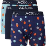 Altınyıldız Classics Erkek Premium Pamuklu Lacivert-yeşil Desenli Esnek 3'lü Boxer Paketi (Damat Bohçası) Çeyiz Seti - Lacivert - Yeşil