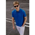 ALTINYILDIZ CLASSICS Erkek Royal Mavi %100 Pamuk Kıvrılmaz Pike Polo Yaka Slim Fit Dar Kesim Tişört
